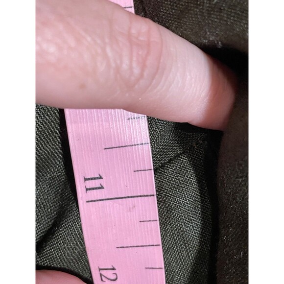 For Cynthia Green Linen Paperbag Waist Pants Size Petite M High Rise Relaxed - Picture 13 of 14